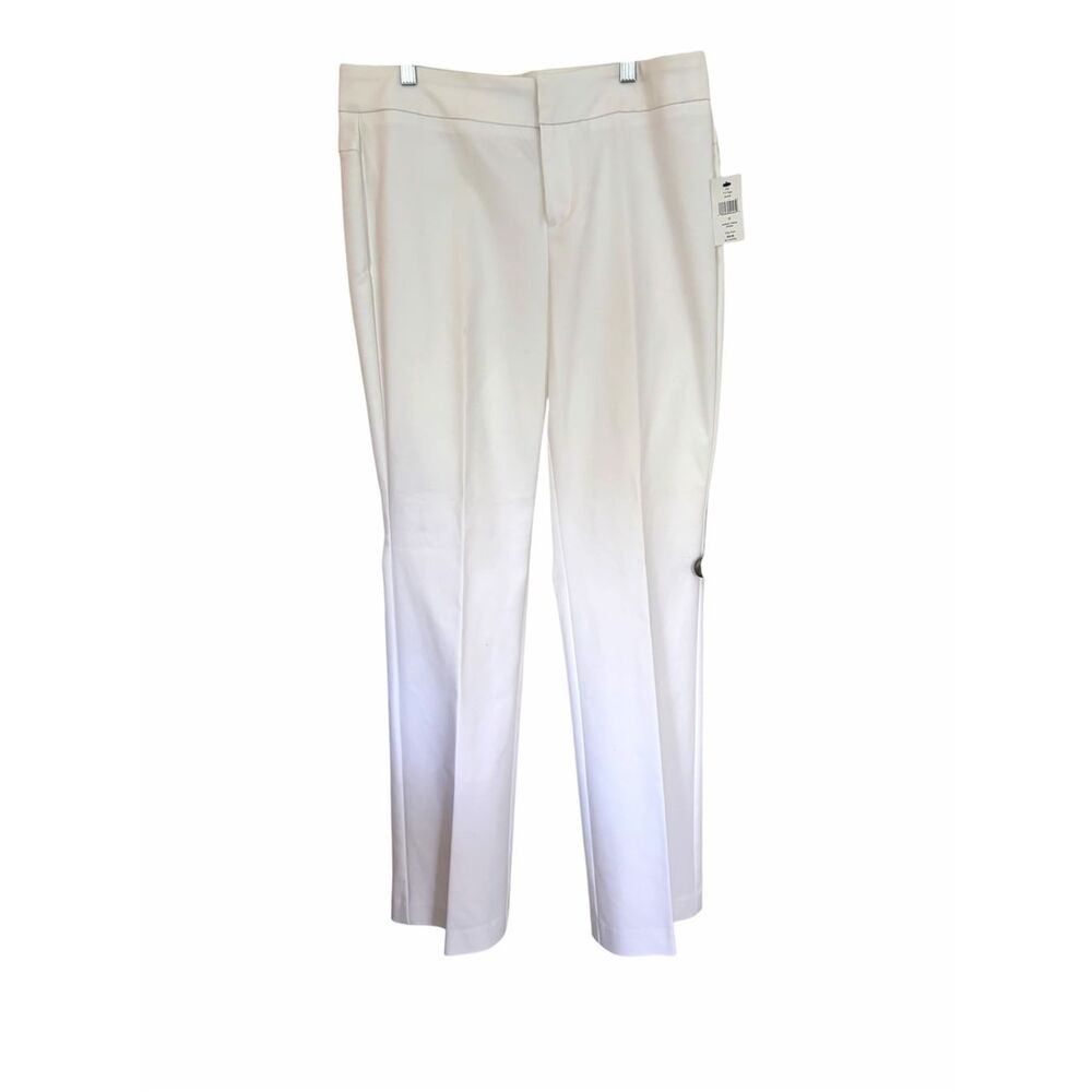 Sake Fifth Avenue White Cotton Blend Women’s Wide Leg Pants Sz 10